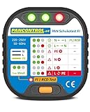 Steckdosen-Prüfer + 30mA FI-Test