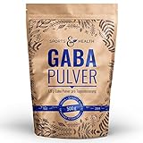 GABA Pulver - Gamma-Amino-Buttersäure Pulver 500g - Vegan - 100% Natürlich – Eigene Produktion- Mit Extra Messlöffel