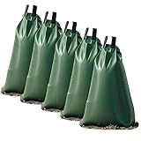 Baumbewässerungssack 75 L (5 Stück) - Verbinden Sie mehrere Bewässerungsbeutel miteinander - Bewässerungssack mit Schutzetikett - Baumbeutel aus robustem und UV-beständigem PVC