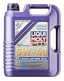 LIQUI MOLY Leichtlauf High Tech 5W-40 | 5 L | Synthesetechnologie Motoröl | Art.-Nr.: 3864