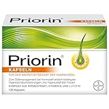 Priorin Kapseln - Haarkapseln mit Nährstoffen für die Haarwurzeln - bei hormonell erblich bedingtem Haarausfall und Haarwachstumsstörungen - 1 x 120 Kapseln