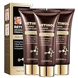 Retinol Reinigungsschaum, Retinol Gesichtsreiniger Hautreiniger, Reinigungsschaum spendet der Haut Feuchtigkeit, Tiefe Reinigung, dauerhafte Ölkontrolle, Retinol Anti-Aging Firming Cleanser (3)