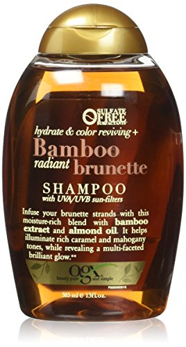 OGX Bambus Radiant Brunette Shampoo, 13 Ounce Flasche, Hydrate & Revive Farbe