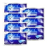 7Blätter Zahnaufhellung Whitening Strips,Zahnschmelzschonendes Bleaching für weisse Zähne,Zahnverfärbungen entfernen & aufhellen