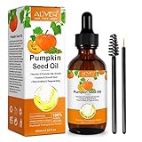 Pumpkin Seed Oil Kürbiskernöl für Haar (60ml) 100 reines Bio-Kürbiskern-Trägeröl perfekt für die Hydratisierung & Reparatur von trockenem, geschädigtem Haar – Verwendung auf Haar & Haut (60ml)
