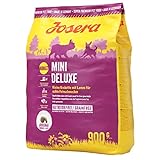 JOSERA MiniDeluxe (5 x 900 g) | getreidefreies Hundefutter für kleine Rassen | mit Lamm und Süßkartoffel | Super Premium Trockenfutter für ausgewachsene Hunde | 5er Pack