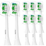 WENS Ersatzbürsten Kompatibel mit Philips Sonicare Elektrische Zahnbürste, Aufsätze Passend für täglich präzise Zahnreinigung, 8er (Weiß)