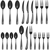 Besteck Set für 8 Personen,40 teilig Essbesteck Set inkl,Messer, Gabel, Löffel, Besteck Edelstahl Spiegelpoliert, Spülmaschinenfest