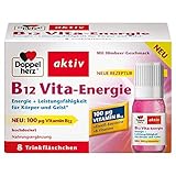 Doppelherz B12 Vita-Energie Trinkfläschchen – Energie und Leistungsfähigkeit für Körper und Geist – Vitamin B12 zur Verringerung von Müdigkeit und Erschöpfung – 8 x 10 ml Fläschchen, 100 Mikrogramm