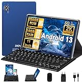 ZIOVO 2024 Neueste Tablet 11 Zoll 16GB RAM+256GB ROM/TF 1TB, Android 13 Tablet PC mit Octa-Core 2.0 GHz, 8600mAh, FHD 2000*1200, 5+13+2MP, 5G WLAN, BT 5.0, Widget, AGPS Tablet mit Maus+Tastatur-Blau