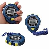 Sportuhr The Android LCD Chronograph Digital Kilometerzähler Alarm Sport Sportuhr (Blau, Einheitsgröße)