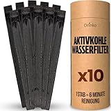 Binchotan Bio 10x | Aktivkohle Bambus Takesumi zur Wasserreinigung + E-Book | Wasser in Flasche mit unserer Aktivkohle weitergeben