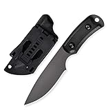 ZIMAIC Outdoor Messer Feststehend aus feinstem 440 Stahl - Jagdmesser inkl. Scheide - edles Survival Messer für die Bushcraft Ausrüstung, Jagdmesser, Schnitzmesser, Fahrtenmesser