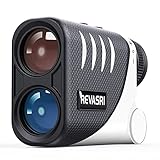 REVASRI Golf-Entfernungsmesser 1500m Reichweite, ±0,5m Genauigkeit, Scan-Modus, 6,5-Fach Zoom, CR2 inkl., Neigungswinkel EIN-/ausschaltbar, vibrierendes Flaggen-Lock, IP54.