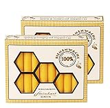 100% Bienenwachs Baumkerzen (40 Stk.) Christbaumkerzen
