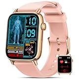 AIMIUVEI Smartwatch Herren mit 𝗕𝗹𝘂𝘁𝘇𝘂𝗰𝗸𝗲𝗿/EKG/HRV, 1,83' Gesundheitsuhr mit Telefonfunktion, 24H Pulsuhr SpO2 Schlaf Blutdruck 150 Sportmodi IP68 Fitnessuhr Schrittzähler iOS Android Gold