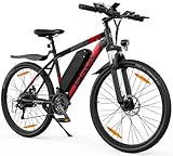 VARUN E Bike Herren Damen 27,5 Zoll E-Mountainbike mit 250W Motor 48V 13Ah Li-Ion Akku, Elektrofahrrad mit 21-Gang-Getriebe, LCD-Display, Federgabel MTB, Laufleistung 50-100KM