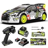 RIAARIO 1/10 Brushless RC Cars 50MPH Schnelle Geschwindigkeit für Erwachsene Rallye-Auto mit Gyro 4WD RC Truck Wasserdicht Monster Trucks Ferngesteuertes Auto mit 3S 2200mAh Wiederaufladbarer Akku