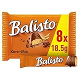 Balisto Schokoriegel, Korn-Mix, orange, 9 Riegel in einer Packung (9 x 18,5 g)