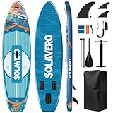 SOLAVERO SUP Board for Adults, Multifunktional Stand up Paddling Board mit Allem Zubehör, 353/335/304cm Stand up Paddle Board mit Verstellbares Paddel, Reiserucksack, Anfänger, Fortgeschrittene