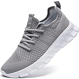 Damyuan Laufschuhe Herren Schuhe Sneaker Sportschuhe Turnschuhe Wanderschuhe Tennisschuhe atmungsaktiv leichte Gymnastikschuhe Freizeit straßenlaufschuhe Grau 43
