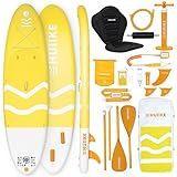 Stand Up Paddling Board Hochwertigem Zubehör - HUIIKE | SUP Board, Stand Up Paddle mit Dual-Use-Paddel und Kajaksitz | Stand-Up Paddling mit Großer Stabilität | Standup Paddleboard Aufblasbar Set