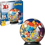 Ravensburger 3D Puzzle 11785 - Puzzle-Ball Pokémon - 72 Teile - Puzzle-Ball für Pokémon Fans ab 6 Jahren