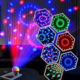 Tyonto Mini Discokugel, 10 Modi DJ MusikActivated Discolicht LED Party licht Lampe mit Fernbedienung- 3W RGB Dynamisch Disco Lichteffekte, diskokugel USB lichter,Partylicht ür Party/Halloween/Kinder