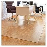 WXQTM Bodenschutzmatte rutschfest Stuhlkissen Büro Bodenschutzmatte Wasserdicht Matt Tischset Holzbodenschutzmatten, 2 Dicken, 14 Spezifikationen (2.0mm,90X140cm)
