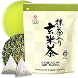 Genmaicha Grüner Tee mit geröstetem braunen Reis, Koffeinarm, Japanischer Tee, 3g×60 Teebeutel【YAMASAN】