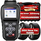 Autel MaxiTPMS TS408S RDKS Reifendruck-Kontrollsystem 2024 Reifendrucksensoren, TPMS Lernwerkzeug, Sensoraktivierung, TPMS Reset/Diagnose, Lesen/Löschen DTCs, Upgraded von TS408/401, Arbeit als TS501