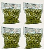 Italienische Oliven in 4 Beuteln à 500 Gramm (Entsteinte grüne Oliven in Salzlake 4 pro 500 g.)