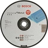 Bosch Professional 1x Standard for Metal Trennscheibe (für Metall, Ø 230 x 2,5 x 22,23 mm, Gekröpft, Zubehör Winkelschleifer)