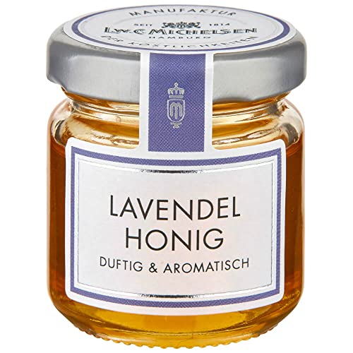 L.W.C. Michelsen - Lavendel-Honig -Mini- (50g) | duftig & aromatisch | natürlich, ohne Zusätze | hochwertiger Honig mit leicht fruchtiger Note | Pure Natürlichkeit in einem Glas