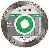 Bosch Accessories Professional Diamanttrennscheibe Best for Ceramic Extra-Clean Turbo (Keramik, 125 x 22,23 mm, Zubehör Winkelschleifer)