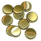 1000 Kronkorken gold neu - ungestanzt - zum Bier selber brauen und zum verschließen jeglicher Standartflaschen oder als Bastelmaterial verwendbar. 29 mm