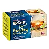 Meßmer Bio Earl Grey (aromatisiert) | frisch-pikant | 20 Teebeutel | Vegan | Glutenfrei | Laktosefrei