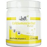 Health+ Calciumascorbat - 250 g, säurefreies Vitamin-C-Pulver, zur Unterstützung des Immunsystems, Made in Germany