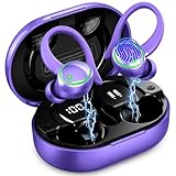 Kabellose Ohrhörer, Bluetooth 5.4 Kopfhörer Sport mit ENC Noise Cancelling Mikrofon, 50H Wiedergabe, Fitness Kopfhörer, IP7 wasserdichte Over-Ear-Kopfhörer mit Ohrbügel, Fitnessstudio, Laufen, Workout