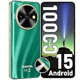 OUKITEL C59 Android 15 Handys 2025-10000mAh Großer Akku Smartphone, 6,9 Zoll Display, 16GB + 128GB/1TB, 120LM Taschenlampe, 13MP Kamera, 4G Dual SIM Free Phone entsperrt, Fingerabdruck/Face ID/GPS/OTG