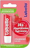 2x Labello Strawberry Shine - Lippenbalsam 4,8 g, Packung mit 2