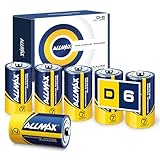 Allmax D Mono (LR20) Maximum Power Alkaline-Batterien (6 Stück) - Ultra-Langlebigkeit, 7 Jahre Haltbarkeit, auslaufsicheres Design, 1,5 V