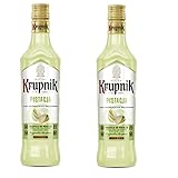 2 Flaschen Krupnik Pistazie Pistazienlikör likier pistacja a 500 ml 16% vol. + Space Riegel a 45g von Onlineshop Bormann