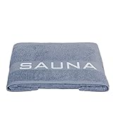 Delindo Lifestyle Saunatuch Colares, XXL Frottee Saunahandtuch für Damen und Herren, Baumwolle, blau, 80x200 cm groß