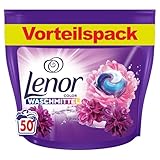 LENOR PODS® Waschkapseln Colorwaschmittel 50 Waschladungen, Blütentraum, Langanhaltende Frische Und Geruchsentfernung Bei Kaltwäsche