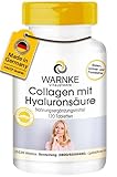 Collagen 750 mg - 120 Tabletten mit Hyaluronsäure + Vitamin C für Haut und Gelenke | Warnke Vitalstoffe - Deutsche Apothekenqualität