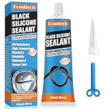 100 ml Dichtmasse Motor Black, Motordichtmasse Hitzebeständig, Ölbeständig Ölwannendichtung, für die Reparatur von Zylinderköpfe, Getriebe, Dichtung Ölwanne, Wasserpumpen (GUMFJ-B02)