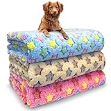 Hundedecken für mittelgroße und große Hunde, waschbar, 104,1 x 78,7 cm, flauschige, weiche Welpendecke, Überwurfbezug für Hundehütte, Kiste, Bett, Decke für Hunde, Haustierdecken für Hunde