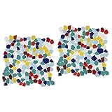 STOBOK 2 Stück Mosaik-Patch Fliesenmörtel Bilderrahmen aus Kristall heim Schmuck Malutensilien für Erwachsene unregelmäßige Mosaiksteine zarte Mosaikfliesen Handbuch Kunstbedarf Schimmel
