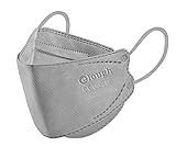 elough FFP2 Maske Mundschutz 10er Pack 4D-Fish-Mask für Erwachsene Atemschutzmaske (Grau)